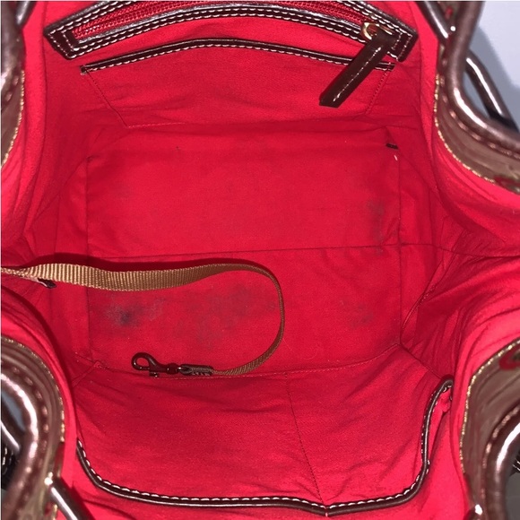 Dooney & Bourke Caldwell Python Drawstring Bag-Taupe- - Picture 12 of 13